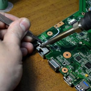 Замена LAN разъема